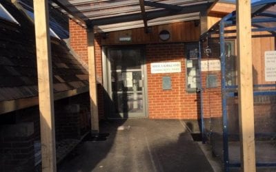 New Canopy over Main Entrance