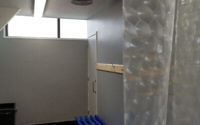 Upgrades to poolside and changing rooms during lockdown